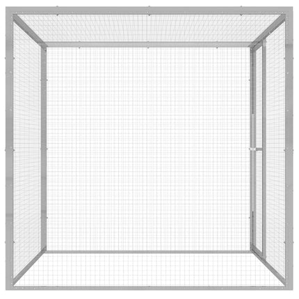 Cage Pour Chat 1,5X1,5X1,5 M Acier Galvanisé