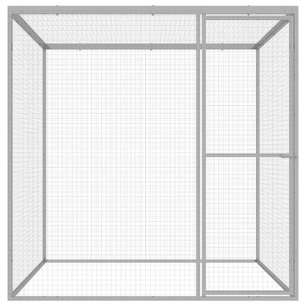 Cage Pour Chat 1,5X1,5X1,5 M Acier Galvanisé