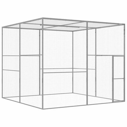 Cage Pour Chat 1,5X1,5X1,5 M Acier Galvanisé