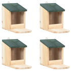 Maisons Pour Écureuils 4 Pcs Bois De Sapin