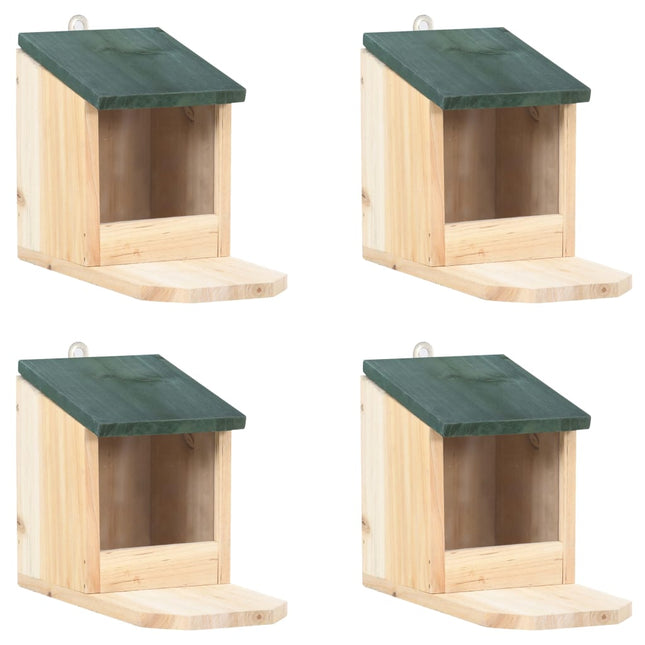 Maisons Pour Écureuils 4 Pcs Bois De Sapin