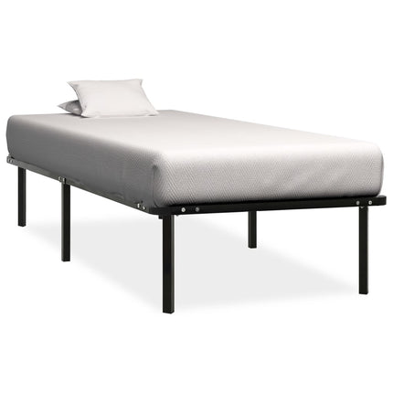Cadre De Lit Sans Matelas Noir Métal