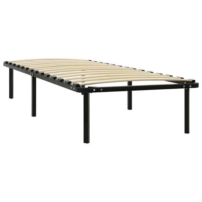 Cadre De Lit Sans Matelas Noir Métal