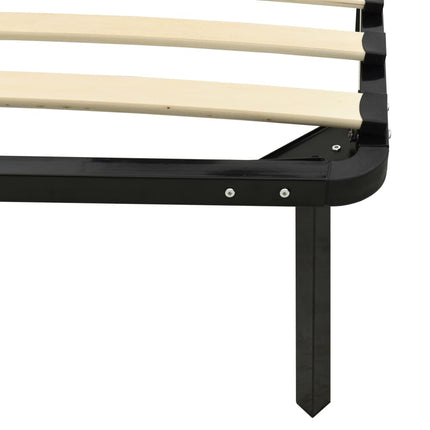 Cadre De Lit Sans Matelas Noir Métal
