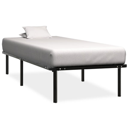 Cadre De Lit Sans Matelas Noir Métal