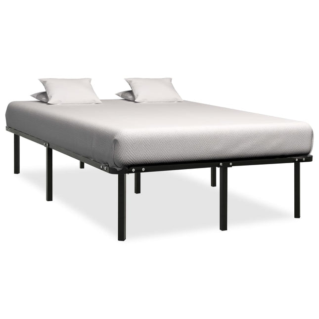 Cadre De Lit Sans Matelas Noir Métal