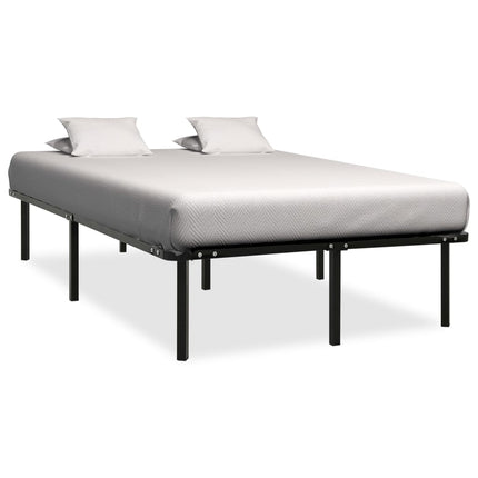 Cadre De Lit Sans Matelas Noir Métal