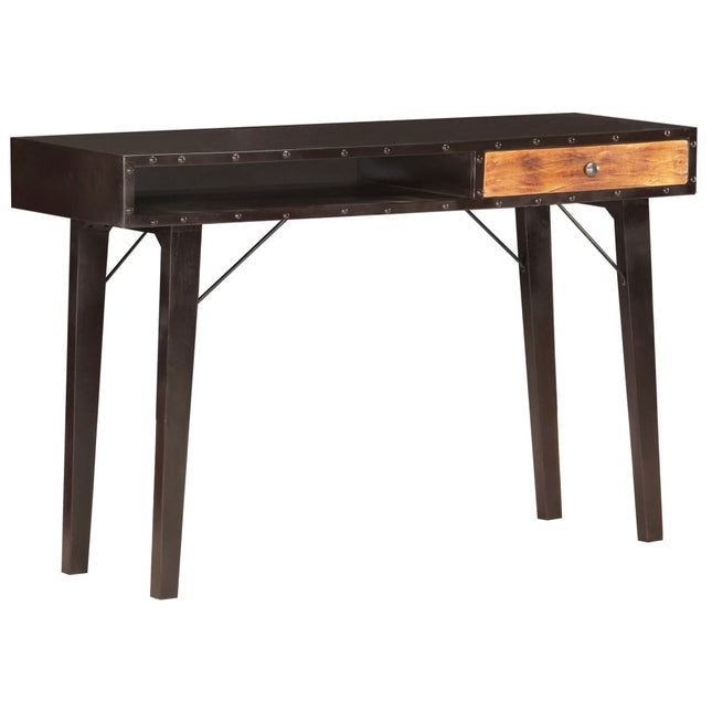 Table Console 118X35X76 Cm Bois De Récupération Massif