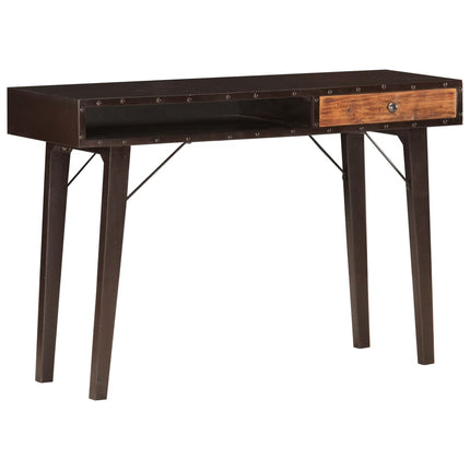 Table Console 118X35X76 Cm Bois De Récupération Massif