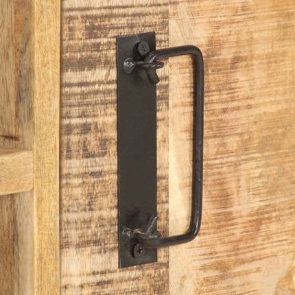Meuble Tv 120X30X40 Cm Bois De Manguier Brut