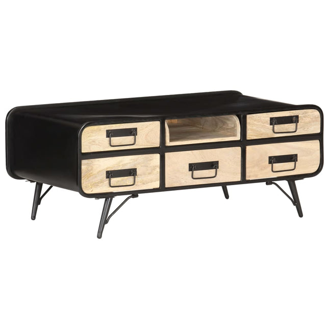 Table Basse 100X50X40 Cm Bois De Manguier Massif