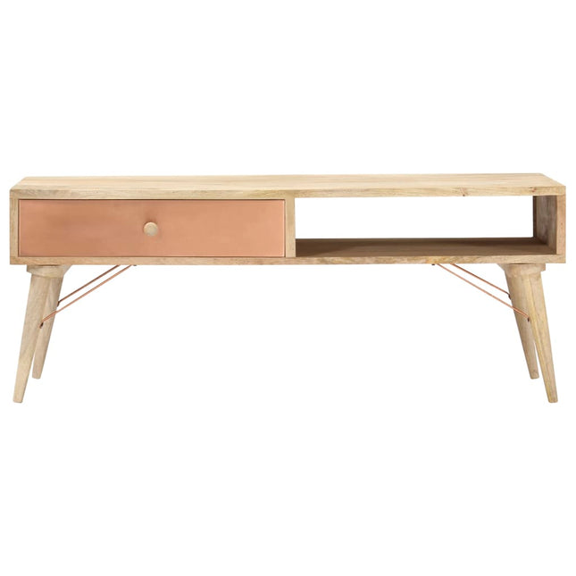 Table Basse 118X57X45 Cm Bois De Manguier Massif