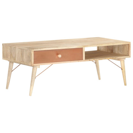 Table Basse 118X57X45 Cm Bois De Manguier Massif