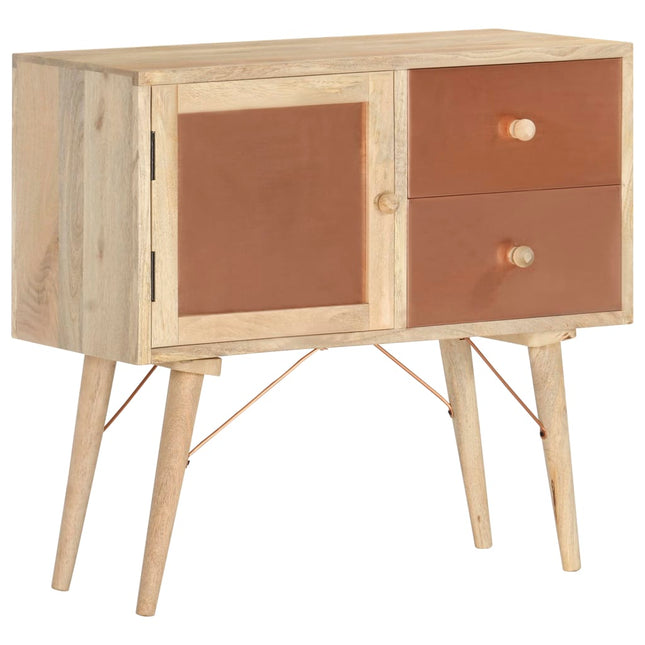 Buffet 80X35X75 Cm Bois De Manguier Massif