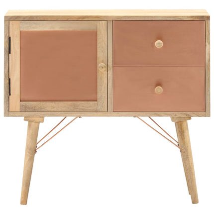 Buffet 80X35X75 Cm Bois De Manguier Massif