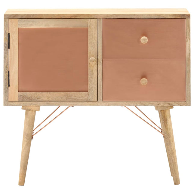 Buffet 80X35X75 Cm Bois De Manguier Massif