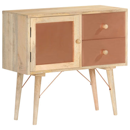Buffet 80X35X75 Cm Bois De Manguier Massif