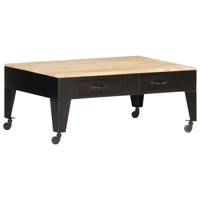 Table Basse 100X60X40 Cm Bois De Manguier Massif
