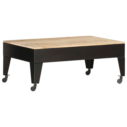 Table Basse 100X60X40 Cm Bois De Manguier Massif