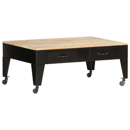 Table Basse 100X60X40 Cm Bois De Manguier Massif