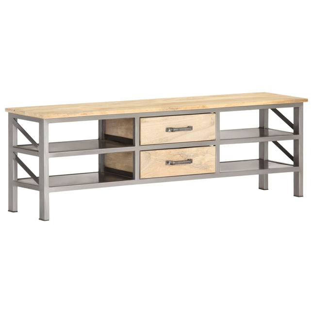 Meuble Tv 120X30X40 Cm Bois Massif De Manguier