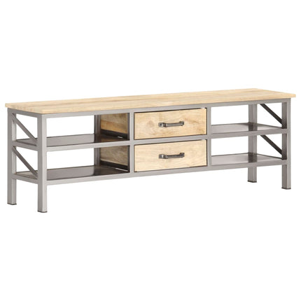 Meuble Tv 120X30X40 Cm Bois Massif De Manguier