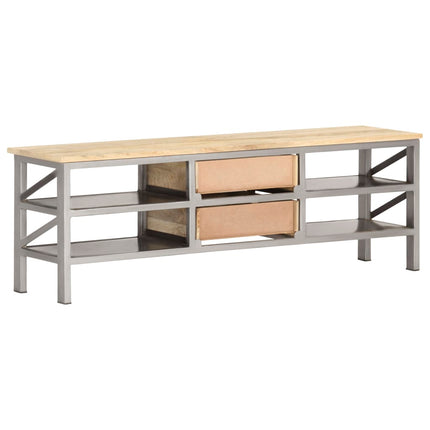 Meuble Tv 120X30X40 Cm Bois Massif De Manguier