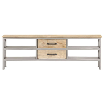 Meuble Tv 120X30X40 Cm Bois Massif De Manguier