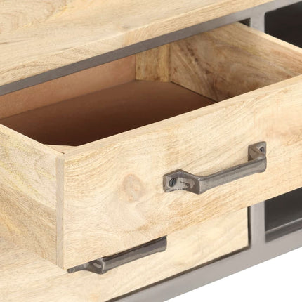Meuble Tv 120X30X40 Cm Bois Massif De Manguier