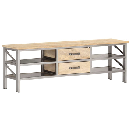 Meuble Tv 120X30X40 Cm Bois Massif De Manguier