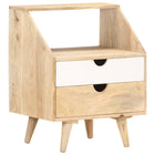 Table De Chevet 40X30X50 Cm Bois De Manguier Massif