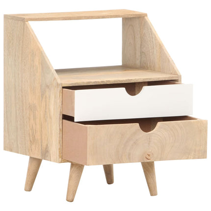 Table De Chevet 40X30X50 Cm Bois De Manguier Massif