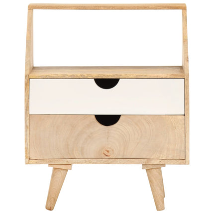 Table De Chevet 40X30X50 Cm Bois De Manguier Massif