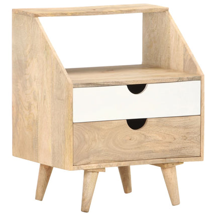 Table De Chevet 40X30X50 Cm Bois De Manguier Massif