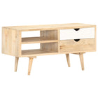 Meuble Tv 90X35X45 Cm Bois Massif De Manguier