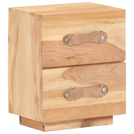 Table De Chevet 40 X 30 X 50 Cm Bois De Récupération Massif