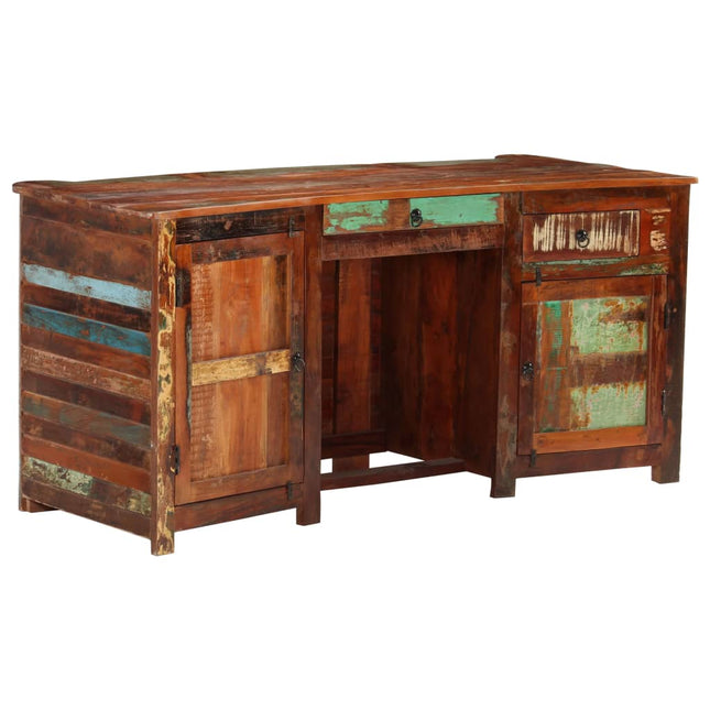 Bureau De Directeur 170X70X76 Cm Bois De Récupération Massif