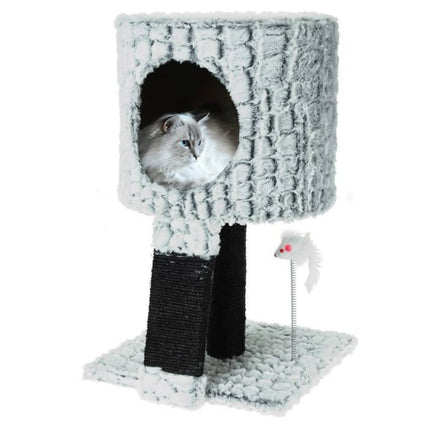 Pets Collection Arbre À Chat Sur Pied Avec Souris 30X30X40 Cm Gris