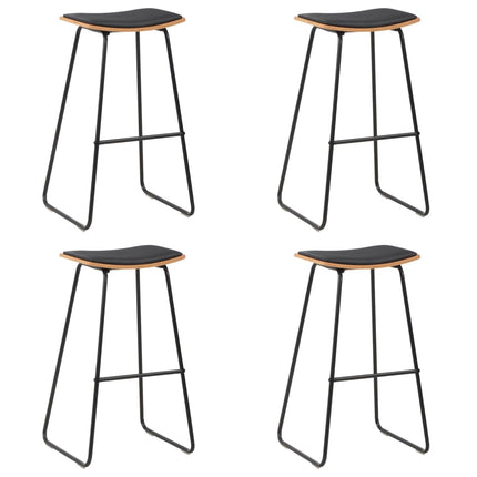 Tabourets De Bar Lot De 2 Noir Pinède Solide Et Acier