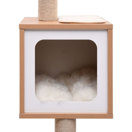 Arbre À Chat Avec Tapis À Gratter En Sisal 129 Cm