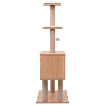 Arbre À Chat Avec Tapis À Gratter En Sisal 123 Cm