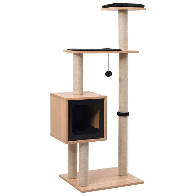 Arbre À Chat Avec Tapis À Gratter En Sisal 123 Cm