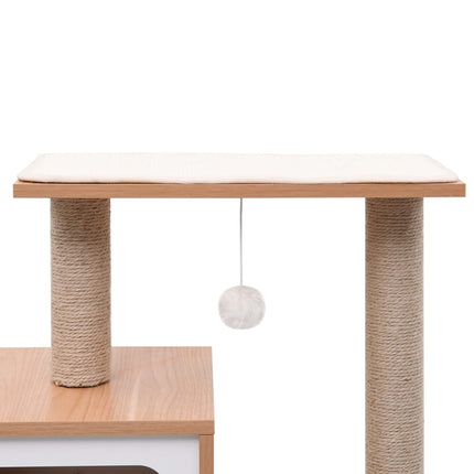 Arbre À Chat Avec Tapis À Gratter En Sisal 82 Cm