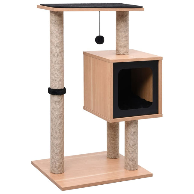 Arbre À Chat Avec Tapis À Gratter En Sisal 82 Cm