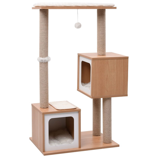 Arbre À Chat Avec Tapis À Gratter En Sisal 104 Cm