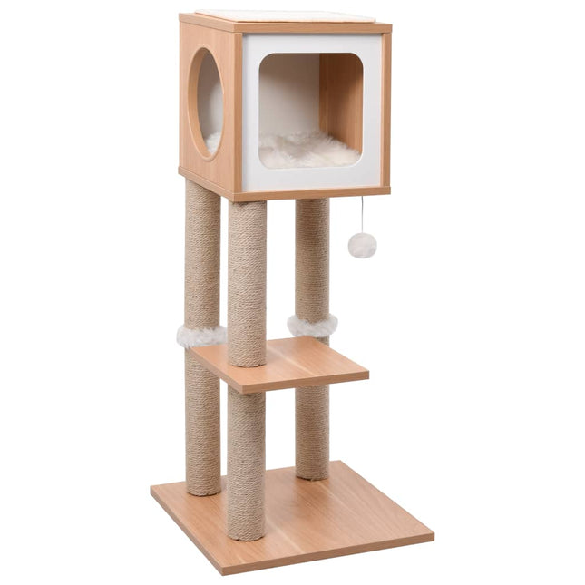 Arbre À Chat Avec Tapis À Gratter En Sisal 90 Cm