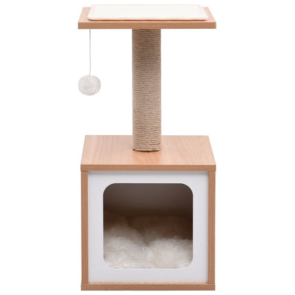 Arbre À Chat Avec Tapis À Gratter En Sisal 62 Cm
