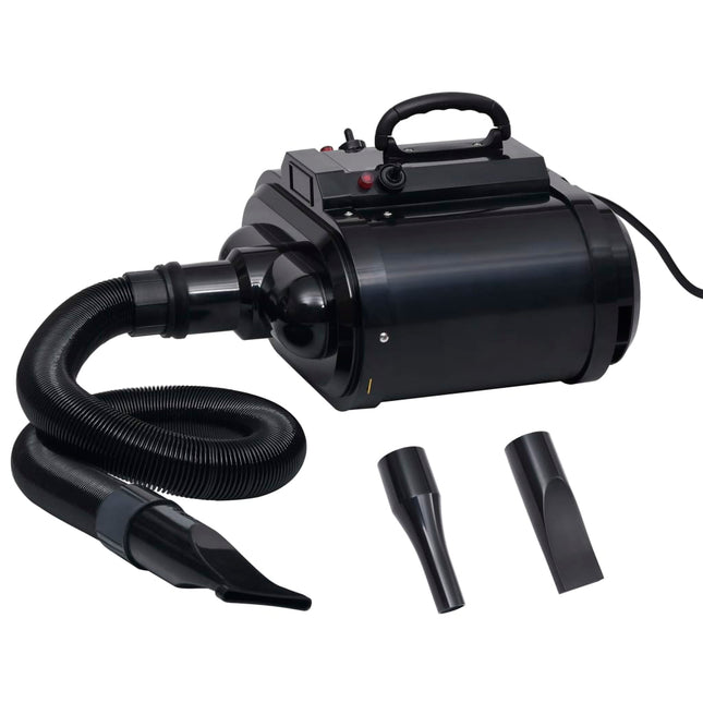 Sèche-Cheveux Pour Chien Avec 3 Buses Noir 2400 W