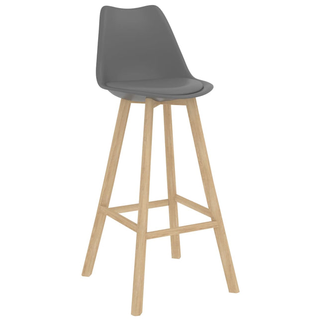Tabourets De Bar Lot De 2 Pp Et Bois De Hêtre Massif