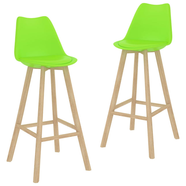 Tabourets De Bar Lot De 2 Pp Et Bois De Hêtre Massif